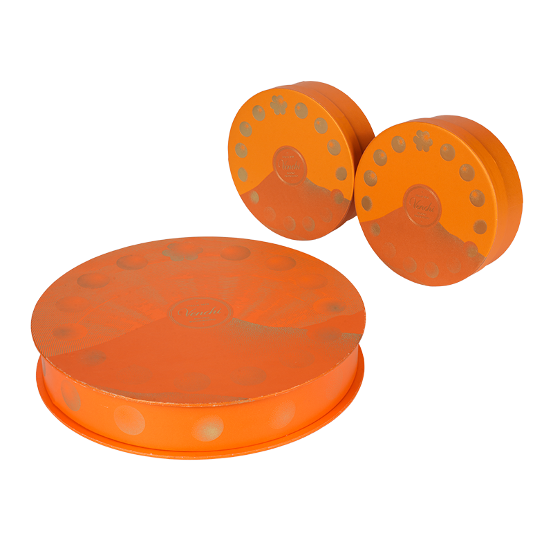 Jäykkä kosteudenkestävä pyöreä karkkirasia