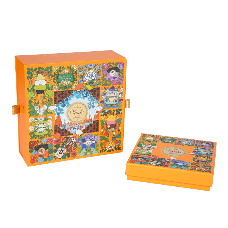 Jäykkä kaksiovinen suklaapakkauslaatikko