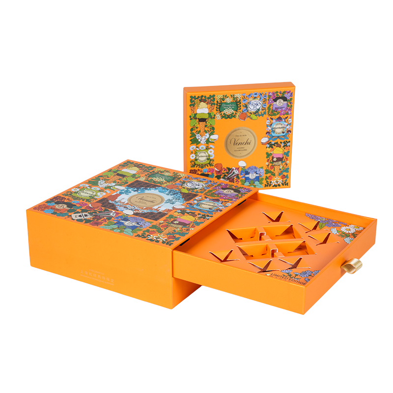 Jäykkä kaksiovinen suklaapakkauslaatikko