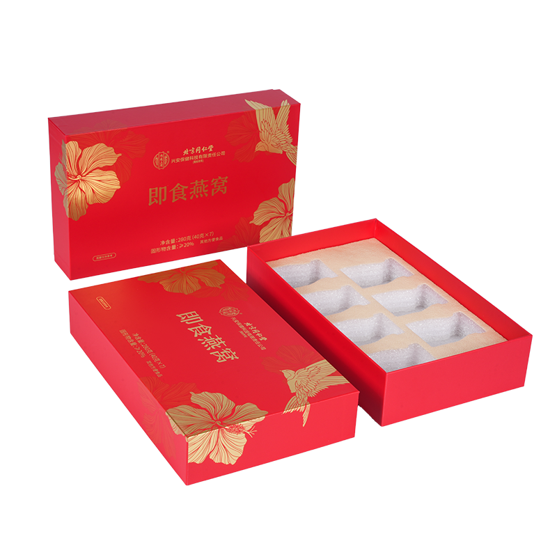 Jäykkä nostettava kansi linnunpesän lahjarasia