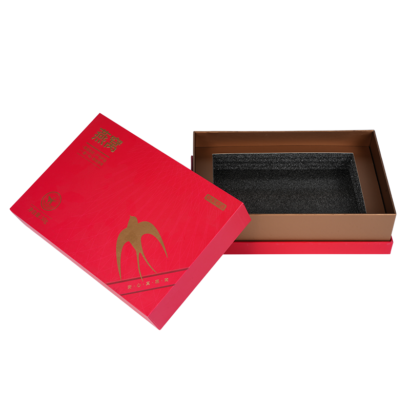 Jäykkä nostettava kansi linnunpesän lahjarasia