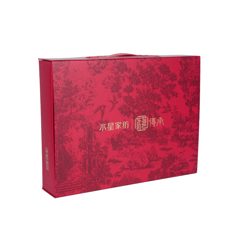 Likaantumista estävät ja kosteudenkestävät laminoidut kirjan muotoiset paperilaatikot kodintekstiilien pakkaamiseen