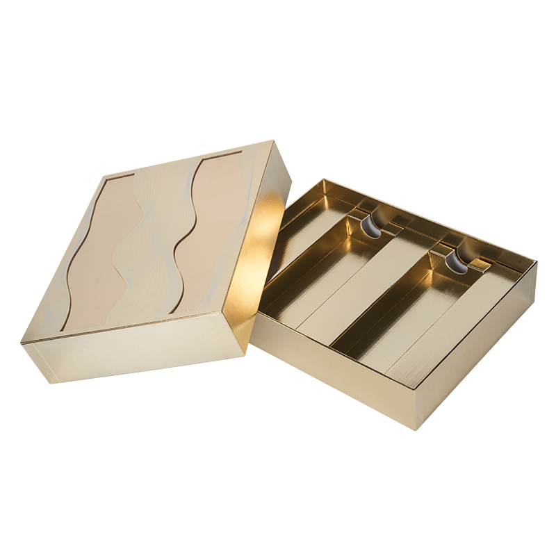 Jäykkä kaksiovinen ruokaöljylahjapakkaus