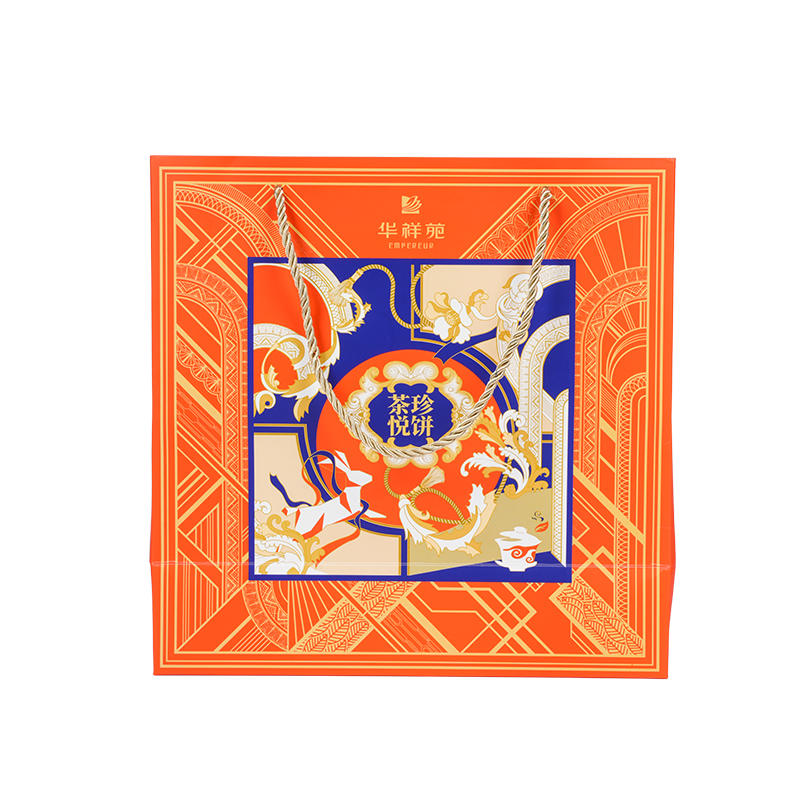 Vedenkestävä kahva kraft/valkoinen pahvi kakun kantolaukku