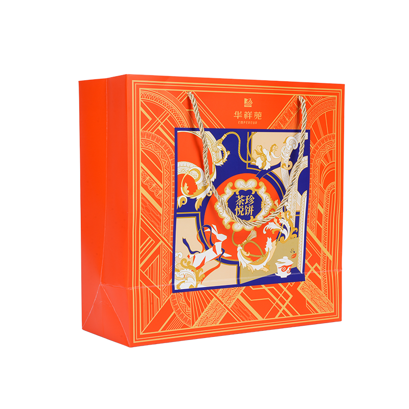 Vedenkestävä kahva kraft/valkoinen pahvi kakun kantolaukku