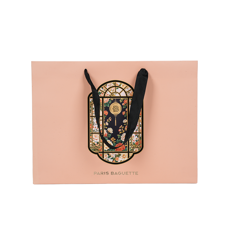 Vedenkestävä kahva kraft/valkoinen pahvi kakun kantolaukku