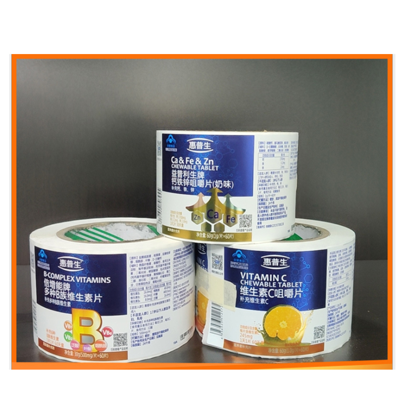 Itseliimautuvat etiketit terveyslisäaineille